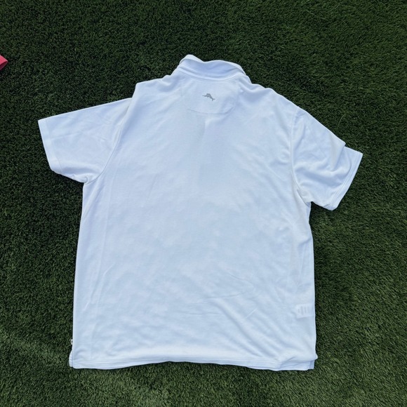 Tommy Bahama Mens XXL TTG White Short Sleeve Collared Shirt Breathable Blend - Picture 5 of 5